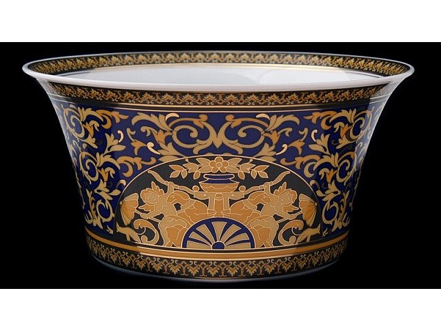 Салатник Rosenthal Розенталь Медуза Синяя 20 см