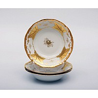 Набор салатников Кленовый лист белый Weimar Porzellan 16 см