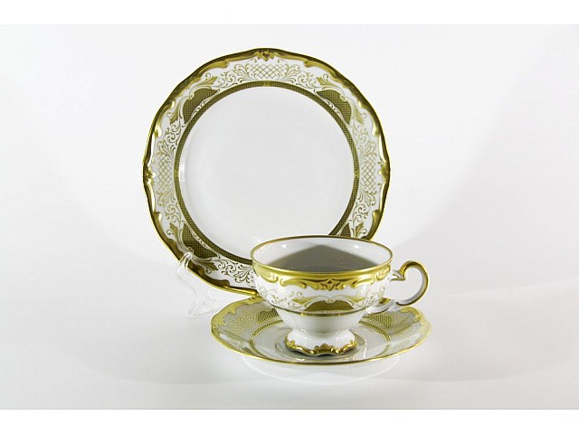 Набор чайный Симфония Золотая Weimar Porzellan на 6 персон 18 предметов