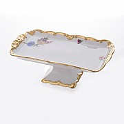 Рулетница на ножке Мейсенский букет Weimar Porzellan 26 см