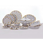 Сервиз столовый Мейсенский цветок Weimar Porzellan на 12 персон 49 предметов