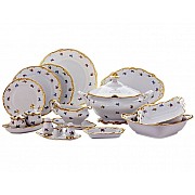 Сервиз столовый Мейсенский цветок Weimar Porzellan на 12 персон 49 предметов