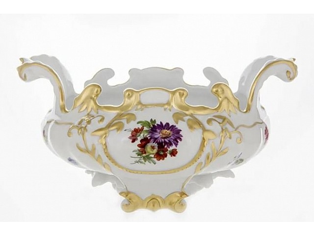 Ладья подарочная Мейсенский букет Weimar Porzellan 20 см