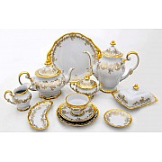 Сервиз чайный на Weimar Porzellan Кастэл на 12 персон 55 предметов