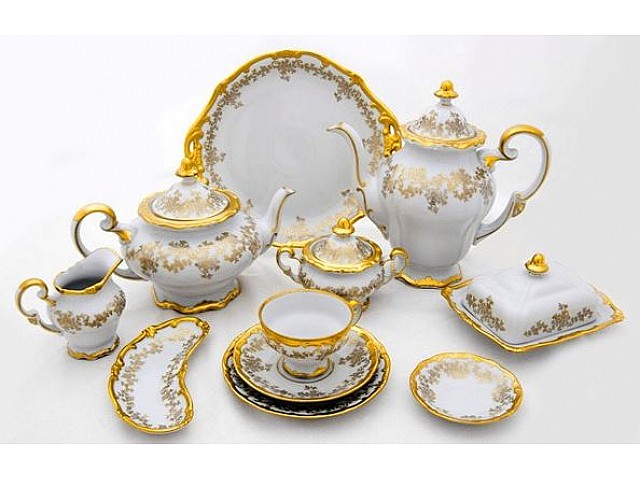 Сервиз чайный Weimar Porzellan Кастэл на 12 персон 55 предметов