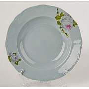 Набор глубоких тарелок Алвин голубой Weimar Porzellan 24 см 6 штук