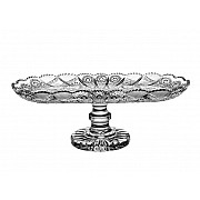 Фруктовница 35 см на ножке Glasspo Bohemia