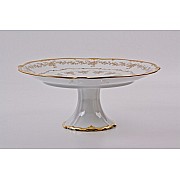 Блюдо круглое 33см на ножке Weimar Porzellan Кастэл