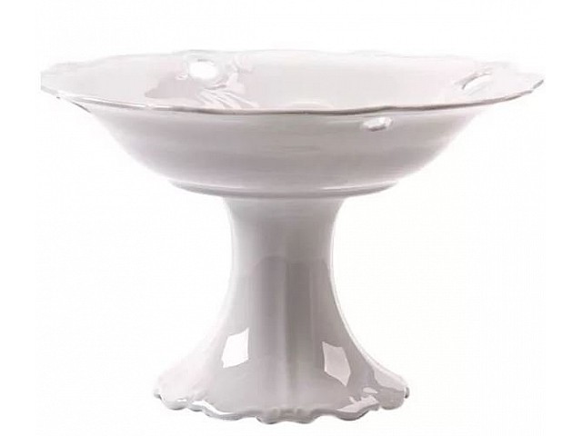 Ваза для фруктов Илза на ножке Недекорированный Weimar Porzellan 25 см