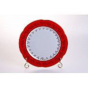 Набор тарелок Bavaria Мария Лист красный 27 см