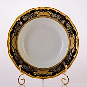 Набор глубоких тарелок Симфония Кобальт Weimar Porzellan 22 см 6 штук