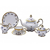 Сервиз чайный Мейсенский цветок Weimar Porzellan на 6 персон подарочный