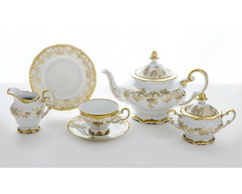 Сервиз чайный Weimar Porzellan Кастэл на 6 персон 21 предмет подарочный