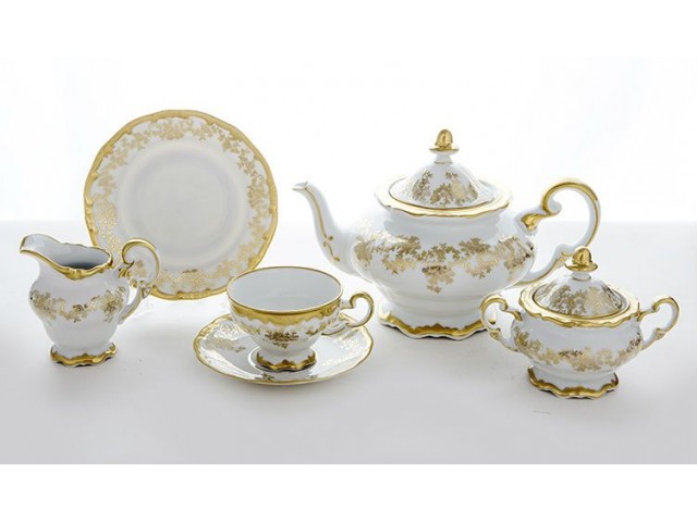 Сервиз чайный Weimar Porzellan Кастэл на 6 персон 21 предмет подарочный