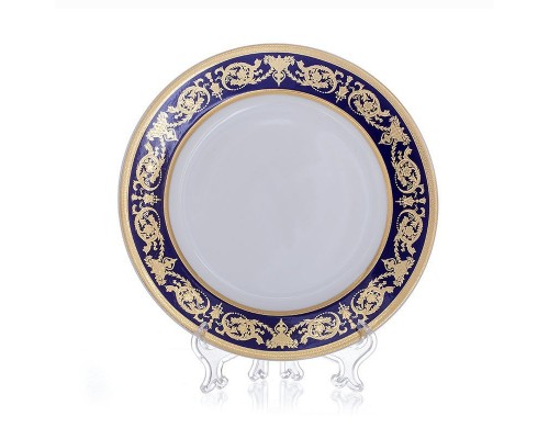 Набор тарелок Bavaria Александрия Кобальт/золото 27 см 6 штук
