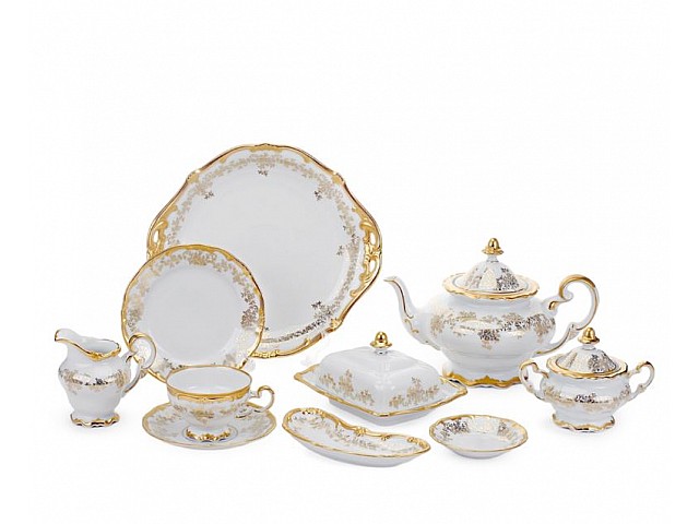 Сервиз чайный Кастэл Weimar Porzellan на 12 персон 54 предмета