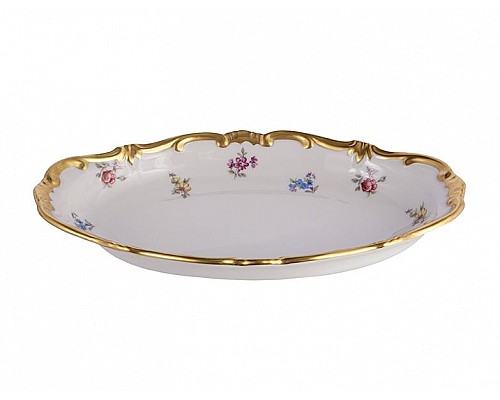 Селедочница 23см Weimar Porzellan Мейсенский цветок