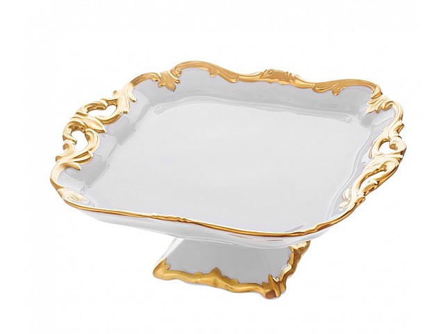 Блюдо квадратное на ножке Престиж Weimar Porzellan 21см