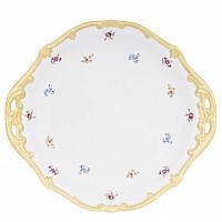 Блюдо 28см Weimar Porzellan Мейсенский цветок