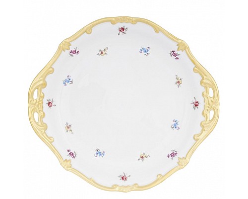 Блюдо 28см Weimar Porzellan Мейсенский цветок