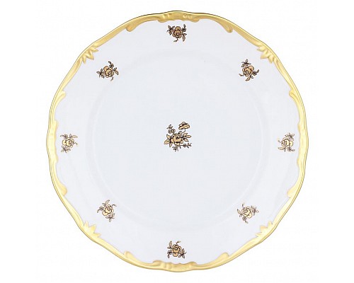 Набор тарелок на 6 персон 22 см Роза золотая Weimar Porzellan 