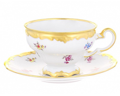 Набор чайный Мейсенский цветок Weimar Porzellan на 6 персон подарочный