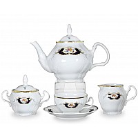 Чайный сервиз Бернадотт Синий глаз Thun 6 персон 15 предметов