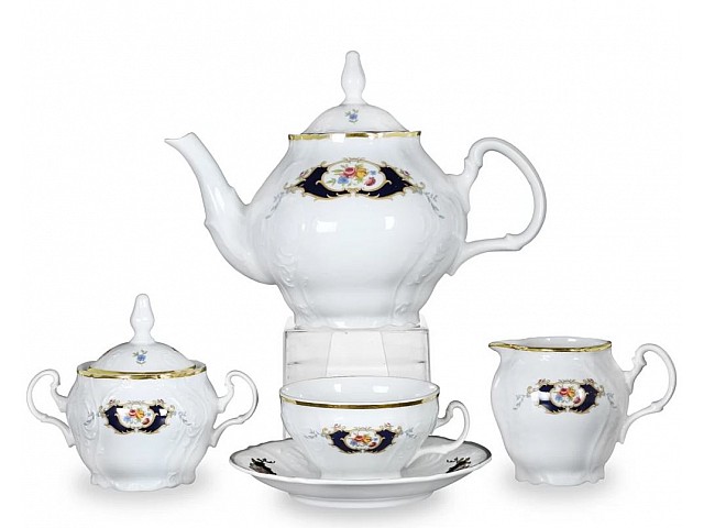 Чайный сервиз Бернадотт Синий глаз Thun 6 персон 15 предметов