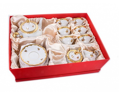 Сервиз чайный на 6 персон 21 предмет Weimar Роза золотая 