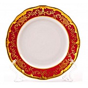 Набор тарелок Ювел красный Weimar Porzellan 15 см 6 штук