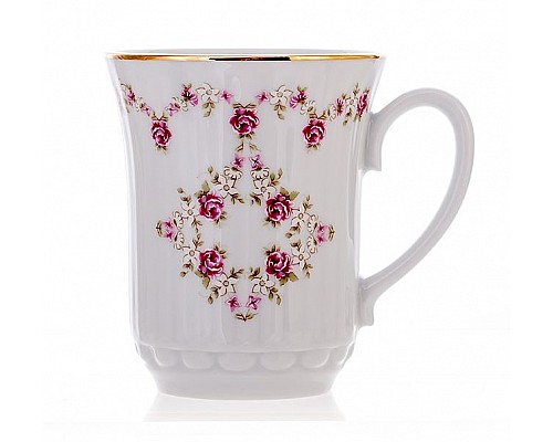 Кружка 250 мл Роза мелкая форма Дерби Dubi