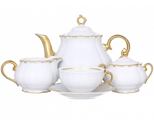 Чайный сервиз на 6 персон 15 предметов 250 мл Офелия 2641 Leander