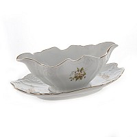 Соусник овальный 500мл Бернадотт Зеленый цветок