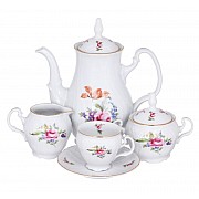 Кофейный сервиз на 6 персон 15 предметов 90 мл Полевой цветок Bernadotte 