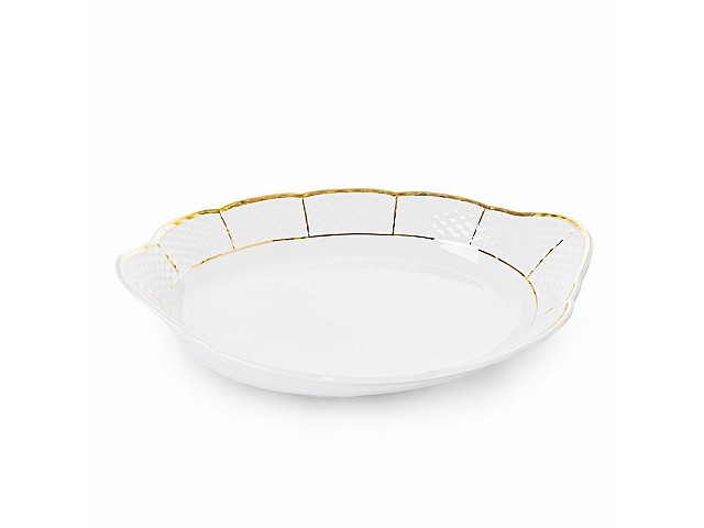 Хлебница 33см Thun Менуэт Отводка золото