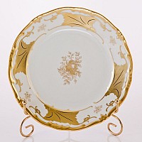 Набор тарелок Кленовый лист белый Weimar Porzellan 19 см 6 штук