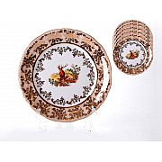 Набор тарелок Bavaria Охота медовая 19 см 6 штук