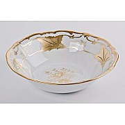 Салатник круглый 23 см Weimar Porzellan Кленовый лист белый