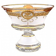 Конфетница 21 см Версаче Богемия А-М Bohemia Crystal