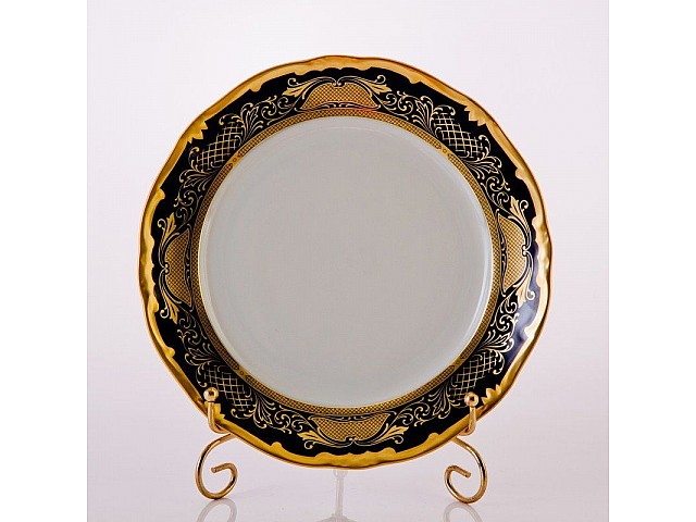 Набор тарелок Симфония Кобальт Weimar Porzellan 22 см 6 штук