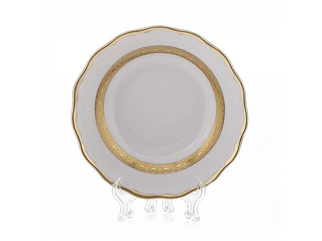 Набор тарелок Bavaria Лента золотая матовая-1 17 см 6 штук