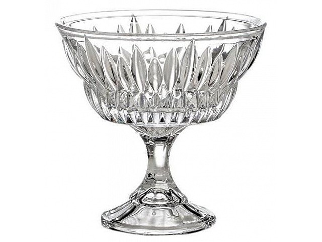 Конфетница 17 см на ножке Saturn-New Nova Crystalite Bohemia