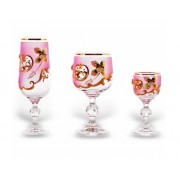 Набор бокалов Лепка розовая Union Glass 18 предметов