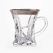 Набор чашек 90 мл на 6 персон Кристалайт - 375495 Bohemia Crystal