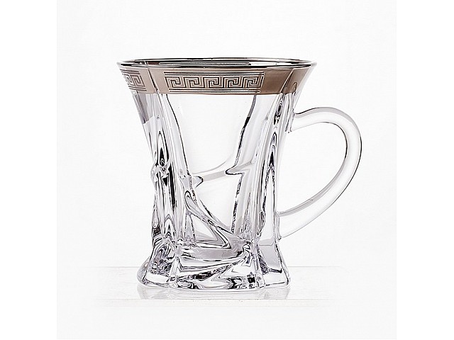 Набор чашек 90 мл на 6 персон Кристалайт - 375495 Bohemia Crystal