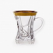 Набор чашек 90 мл на 6 персон Кристалайт - 430469 Bohemia Crystal