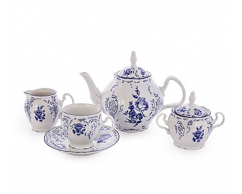 Чайный сервиз Синие розы Bernadotte на 6 персон