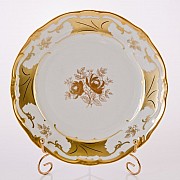 Набор тарелок 24 см Weimar Porzellan Кленовый лист белый