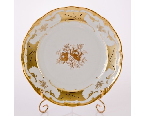 Набор тарелок 24 см Weimar Porzellan Кленовый лист белый
