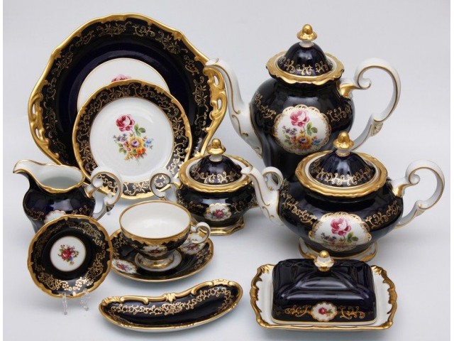 Сервиз чайный Санкт Петербург Weimar Porzellan на 12 персон 55 предметов